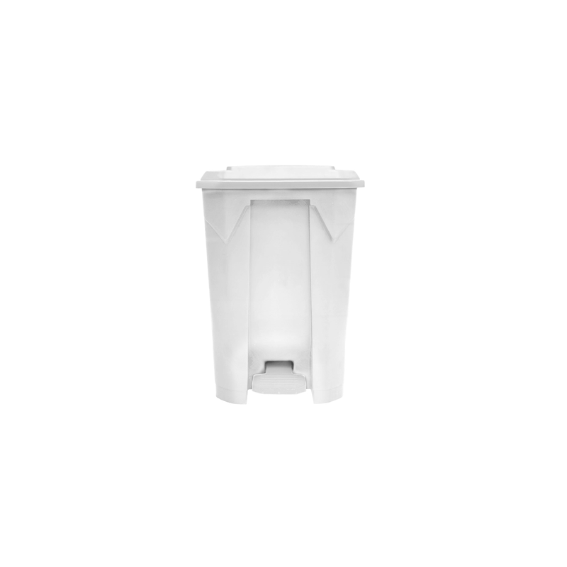 CONTENEUR AVEC COUVERCLE 80 L 49x43x71 CM BLANC PP (1 UNITÉ)