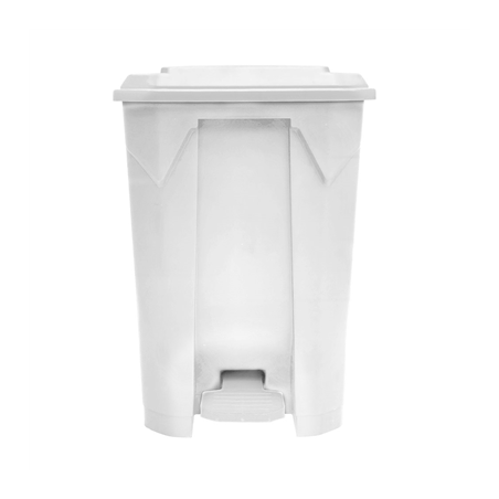 Image CONTENEUR AVEC COUVERCLE 80 L 49x43x71 CM BLANC PP (1 UNITÉ) #1