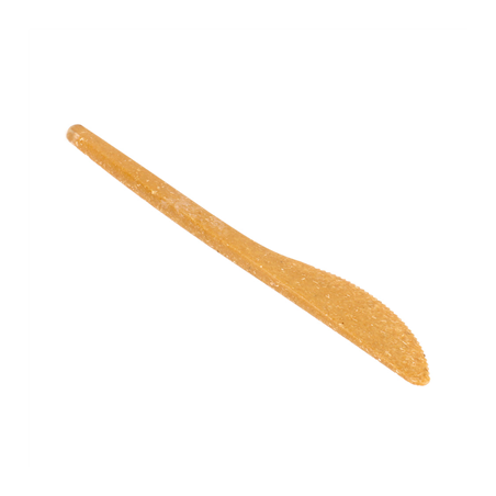 COUTEAUX  17 CM NATUREL FIBRE DE BOIS (80 UNITÉ)