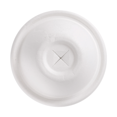 Image COUVERCLES HAUTS GOBELETS Ø9 CM 'BIONIC'  9x4,5 CM BLANC BAGASSE (1000 UNITÉ) #3