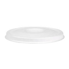 COUVERCLES POUR GOBELETS 8CM 'BIONIC'  Ø 80 MM BLANC BAGASSE (1000 UNITÉ)