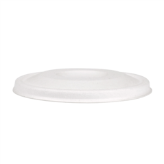 COUVERCLES POUR GOBELETS 9CM 'BIONIC'  Ø 90 MM BLANC BAGASSE (1000 UNITÉ)