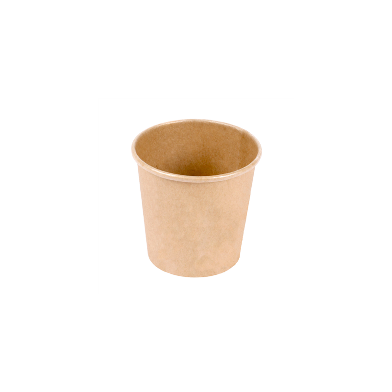 PETITS POTS 105 ML (3,5 oz) 210 + 18 PE G/M2 Ø6/4,5x5,8 CM MARRON CARTON (1000 UNITÉ) PETITS POTS 105 ML (3,5 oz) 210 + 18 PE G/M2 Ø6/4,5x5,8 CM MARRON CARTON (1000 UNITÉ)