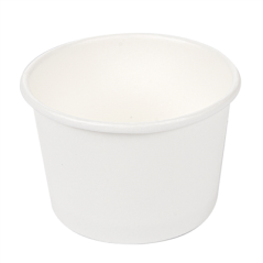 Image PETITS POTS 70 ML (2,3 oz) 210 + 18 PE G/M2 Ø6/5x4 CM BLANC CARTON (1000 UNITÉ) #1