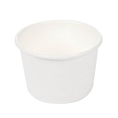Image PETITS POTS 70 ML (2,3 oz) 210 + 18 PE G/M2 Ø6/5x4 CM BLANC CARTON (1000 UNITÉ) #1