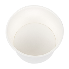 Image PETITS POTS 70 ML (2,3 oz) 210 + 18 PE G/M2 Ø6/5x4 CM BLANC CARTON (1000 UNITÉ) #3