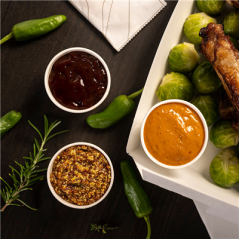 Image PETITS POTS 70 ML (2,3 oz) 210 + 18 PE G/M2 Ø6/5x4 CM BLANC CARTON (1000 UNITÉ) #4