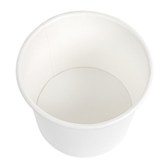 Image PETITS POTS 80 ML (2,6 oz) 210 + 18 PE G/M2 Ø6/4,75x4,8 CM BLANC CARTON (1000 UNITÉ) #3