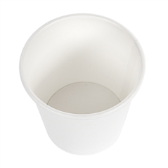 Image PETITS POTS 105 ML (3,5 oz) 210 + 18 PE G/M2 Ø6/4,5x5,8 CM BLANC CARTON (1000 UNITÉ) #3