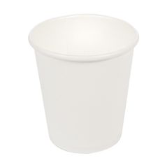 Image PETITS POTS 120 ML (4 oz) 210 + 18 PE G/M2 Ø6/4,5x6,5 CM BLANC CARTON (1000 UNITÉ) #1