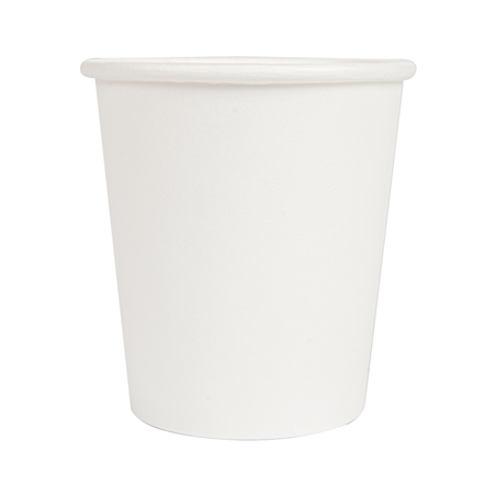 PETITS POTS 120 ML (4 oz) 210 + 18 PE G/M2 Ø6/4,5x6,5 CM BLANC CARTON (1000 UNITÉ)