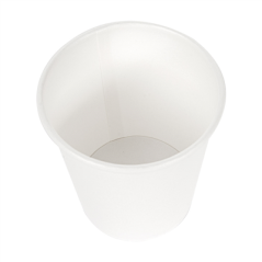 Image PETITS POTS 120 ML (4 oz) 210 + 18 PE G/M2 Ø6/4,5x6,5 CM BLANC CARTON (1000 UNITÉ) #3