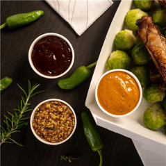 Image PETITS POTS 120 ML (4 oz) 210 + 18 PE G/M2 Ø6/4,5x6,5 CM BLANC CARTON (1000 UNITÉ) #4