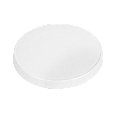 Image COUVERCLES POUR PETITS POTS  230 + 18 PE G/M2 Ø6,2 CM BLANC CARTON (1000 UNITÉ) #1