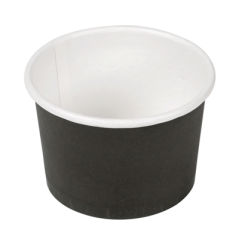Image PETITS POTS 70 ML (2,3 oz) 210 + 18 PE G/M2 Ø6/5x4 CM NOIR CARTON (1000 UNITÉ) #1