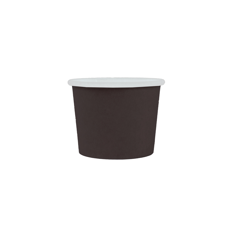 PETITS POTS 80 ML (2,6 oz) 210 + 18 PE G/M2 Ø6/4,75x4,8 CM NOIR CARTON (1000 UNITÉ)