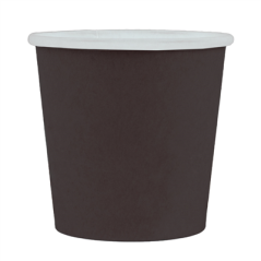 Image PETITS POTS 105 ML (3,5 oz) 210 + 18 PE G/M2 Ø6/4,5x5,8 CM NOIR CARTON (1000 UNITÉ) #1