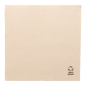 Image SERVIETTES ECOLABEL DOUBLE POINT 'PAPER PACK' 19 G/M2 39x39 CM NATUREL OUATE RECYCLÉE (1200 UNITÉ) #1