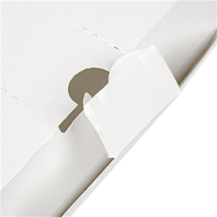 Image BOÎTES "LUNCH BOX" PAPERLOCK 'THEPACK' 220 G/M2 19,5x12,5x7 CM BLANC CARTON ONDULÉ NANO-MICRO (300 UNITÉ) #6