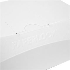 Image BOÎTES "LUNCH BOX" PAPERLOCK 'THEPACK' 220 G/M2 19,5x12,5x7 CM BLANC CARTON ONDULÉ NANO-MICRO (300 UNITÉ) #7