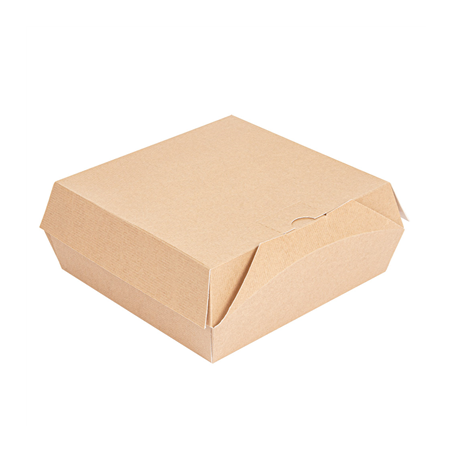 Image BOÎTES "LUNCH BOX" PAPERLOCK 'THEPACK' 220 G/M2 21x20,5x8 CM NATUREL CARTON ONDULÉ NANO-MICRO (300 UNITÉ) #1