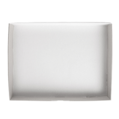 PLATEAUX MODULABLES 'THEPACK' 330 G/M2 40x30x5 CM BLANC CARTON ONDULÉ MICROCANAL (100 UNITÉ)