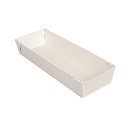 Image BOÎTES 'THEPACK' 230 + 12PP G/M2 11x30x5 CM BLANC CARTON ONDULÉ NANO-MICRO (200 UNITÉ) #1
