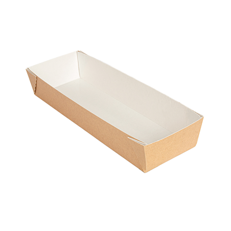 Image BOÎTES 'THEPACK' 220 + 12PP G/M2 11x30x5 CM NATUREL CARTON ONDULÉ NANO-MICRO (200 UNITÉ) #1