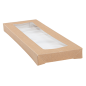 COUVERCLES AVEC FENÊTRE POUR BOÎTES 254.66 'THEPACK' 240 G/M2 11x30x2 CM NATUREL CARTON ONDULÉ NANO-MICRO (200 UNITÉ) Image COUVERCLES AVEC FENÊTRE POUR BOÎTES 254.66 'THEPACK' 240 G/M2 11x30x2 CM NATUREL CARTON ONDULÉ NANO-MICRO (200 UNITÉ) #1
