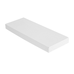 Image COUVERCLES SANS FENÊTRE POUR BOÎTES 254.65 'THEPACK' 250 G/M2 11x30x2 CM BLANC CARTON ONDULÉ NANO-MICRO (200 UNITÉ) #1