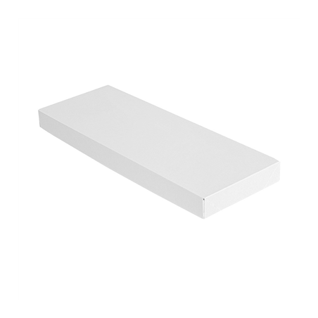 Image COUVERCLES SANS FENÊTRE POUR BOÎTES 254.65 'THEPACK' 250 G/M2 11x30x2 CM BLANC CARTON ONDULÉ NANO-MICRO (200 UNITÉ) #1