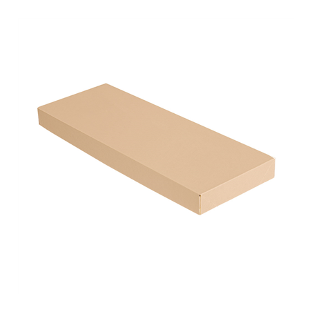 Image COUVERCLES SANS FENÊTRE POUR BOÎTES 254.66 'THEPACK' 240 G/M2 11x30x2 CM NATUREL CARTON ONDULÉ NANO-MICRO (200 UNITÉ) #1