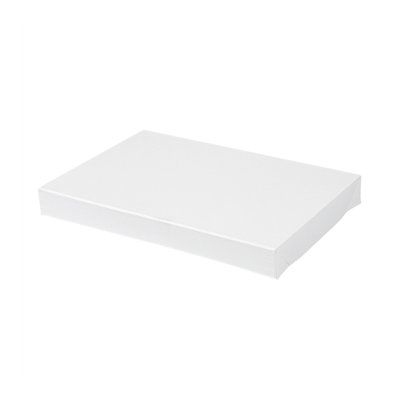 Image COUVERCLES SANS FENÊTRE POUR BOÎTES 254.71 'THEPACK' 250 G/M2 22x15x2 CM BLANC CARTON ONDULÉ NANO-MICRO (50 UNITÉ) #1