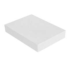 Image COUVERCLES SANS FENÊTRE POUR BOÎTES 254.77 'THEPACK' 250 G/M2 11x15x2 CM BLANC CARTON ONDULÉ NANO-MICRO (200 UNITÉ) #1