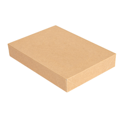Image COUVERCLES SANS FENÊTRE POUR BOÎTES 254.78 'THEPACK' 240 G/M2 11x15x2 CM NATUREL CARTON ONDULÉ NANO-MICRO (200 UNITÉ) #1