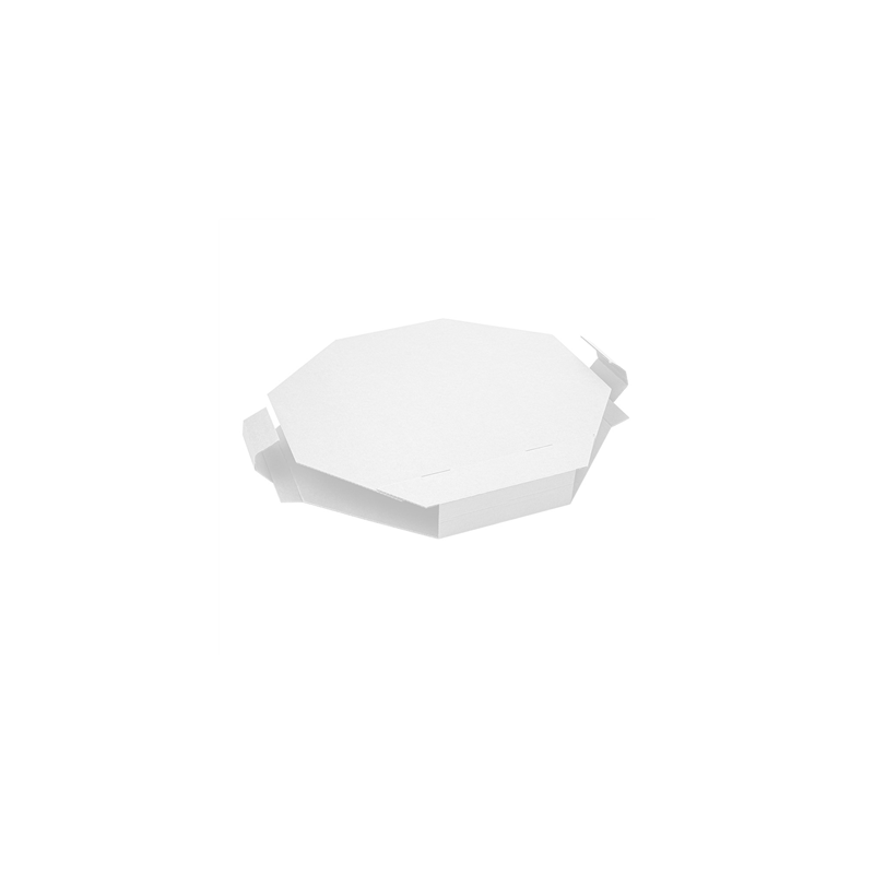 BOÎTE POUR PAELLAS  360 G/M2 40,5x40,5x5 CM BLANC CARTON (100 UNITÉ)