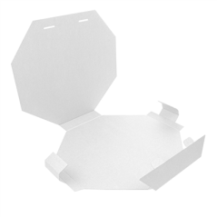 Image BOÎTE POUR PAELLAS  360 G/M2 40,5x40,5x5 CM BLANC CARTON (100 UNITÉ) #3