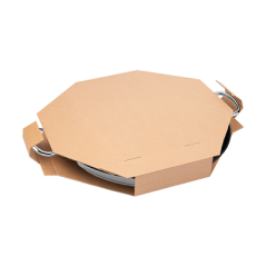 Image BOÎTE POUR PAELLAS  370 G/M2 40,5x40,5x5 CM NATUREL CARTON (100 UNITÉ) #4