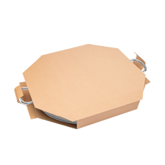 Image BOÎTE POUR PAELLAS  370 G/M2 50,5x50,5x5 CM NATUREL CARTON (100 UNITÉ) #4