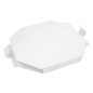 Image BOÎTE POUR PAELLAS  360 G/M2 50,5x50,5x5 CM BLANC CARTON (100 UNITÉ) #1