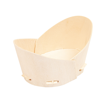 Image MINI RÉCIPIENTS POUR MISE EN BOUCHE  10,3x6x5,3 CM NATUREL BOIS (200 UNITÉ) #1