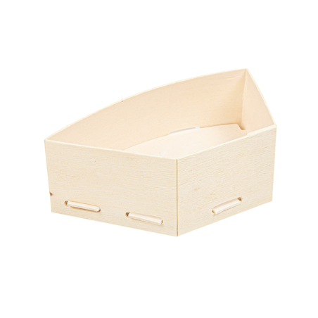 Image MINI RÉCIPIENTS POUR MISE EN BOUCHE  10,5x6,2x3,5 CM NATUREL BOIS (200 UNITÉ) #1