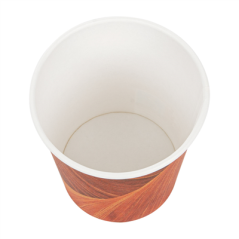 Image GOBELETS BOISSONS CHAUDES 1 PAROI 'ARIZONA' 180 ML 260 + 18 PE G/M2 Ø7,2/5,3x7,8 CM MARRON CARTON (1000 UNITÉ) #3