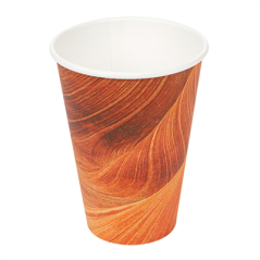 Image GOBELETS BOISSONS CHAUDES 1 PAROI 'ARIZONA' 210 ML 210 + 18 PE G/M2 Ø7/4,5x9,5 CM MARRON CARTON (1000 UNITÉ) #1