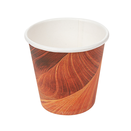 Image GOBELETS BOISSONS CHAUDES 1 PAROI ESPRESSO 'ARIZONA' 70 ML 230 + 18 PE G/M2 Ø5/3,5x4,9 CM MARRON CARTON (1000 UNITÉ) #1