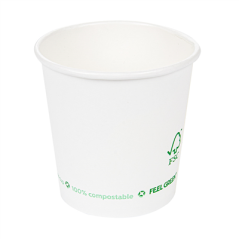 Image GOBELETS BOISSONS FROIDES ET CHAUDES 1 PAROI 120 ML 230 G/M2 Ø6,3/4,5x6 CM BLANC CARTON (1000 UNITÉ) #1