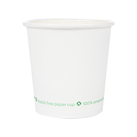 GOBELETS BOISSONS FROIDES ET CHAUDES 1 PAROI 120 ML 230 G/M2 Ø6,3/4,5x6 CM BLANC CARTON (1000 UNITÉ)