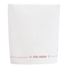 RÉCIPIENTS MULTIUSAGES 'COMPOSTABLE' 480 ML 325 G/M2 Ø8x9 CM BLANC CARTON (600 UNITÉ)