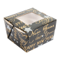 PETITES BOÎTES AVEC FENÊTRE 'HAPPY NEW YEAR' 300 ML 300 G/M2 8x7,5x5,5 CM NOIR CARTON (600 UNITÉ) Image PETITES BOÎTES AVEC FENÊTRE 'HAPPY NEW YEAR' 300 ML 300 G/M2 8x7,5x5,5 CM NOIR CARTON (600 UNITÉ) #1