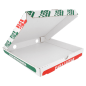 Image BOÎTES PIZZA MICROCANNELURE 100% VIERGE  340 G/M2 24x24x3 CM BLANC CARTON (100 UNITÉ) #2
